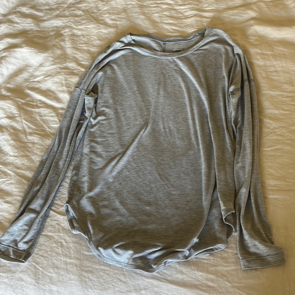 North Face Grey Active Long Sleeve
